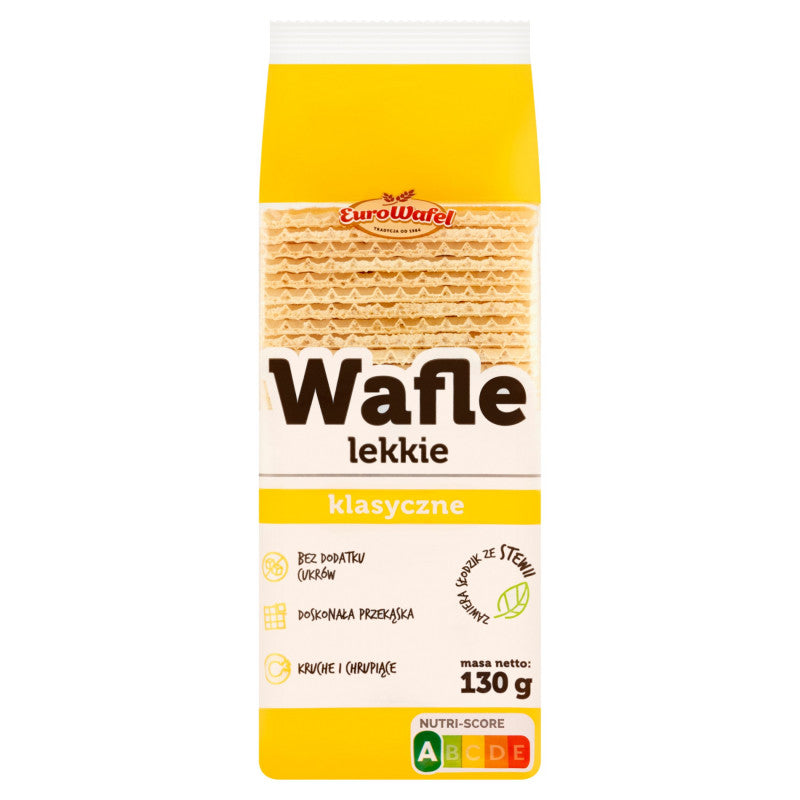 Eurowafel Wafle lekkie klasyczne 130 g