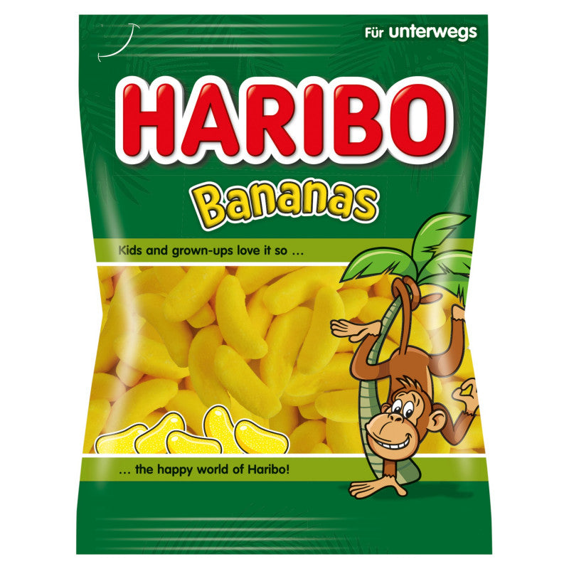 Haribo Bananas Pianko-żelki o smaku owocowym 70 g