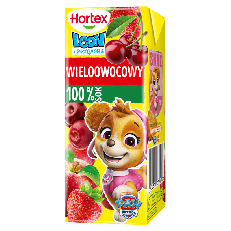 Hortex Leon i Przyjaciele Sok 100 % wieloowocowy 200 ml