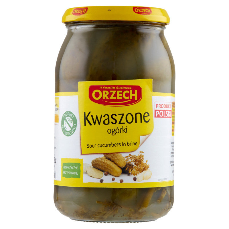Orzech Ogórki kwaszone 850 g