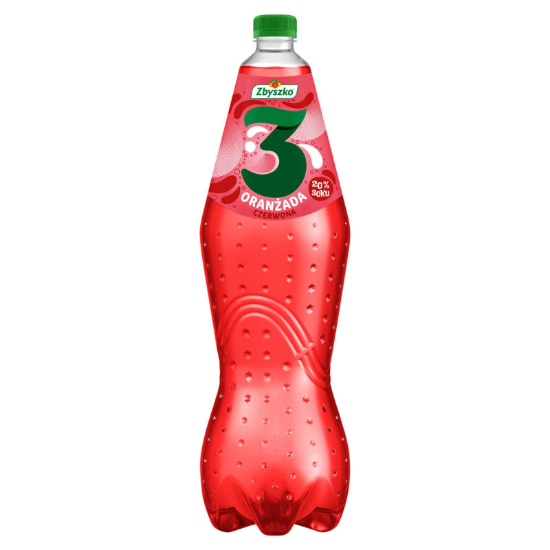 Zbyszko 3 Napój gazowany oranżada czerwona 1,75 l