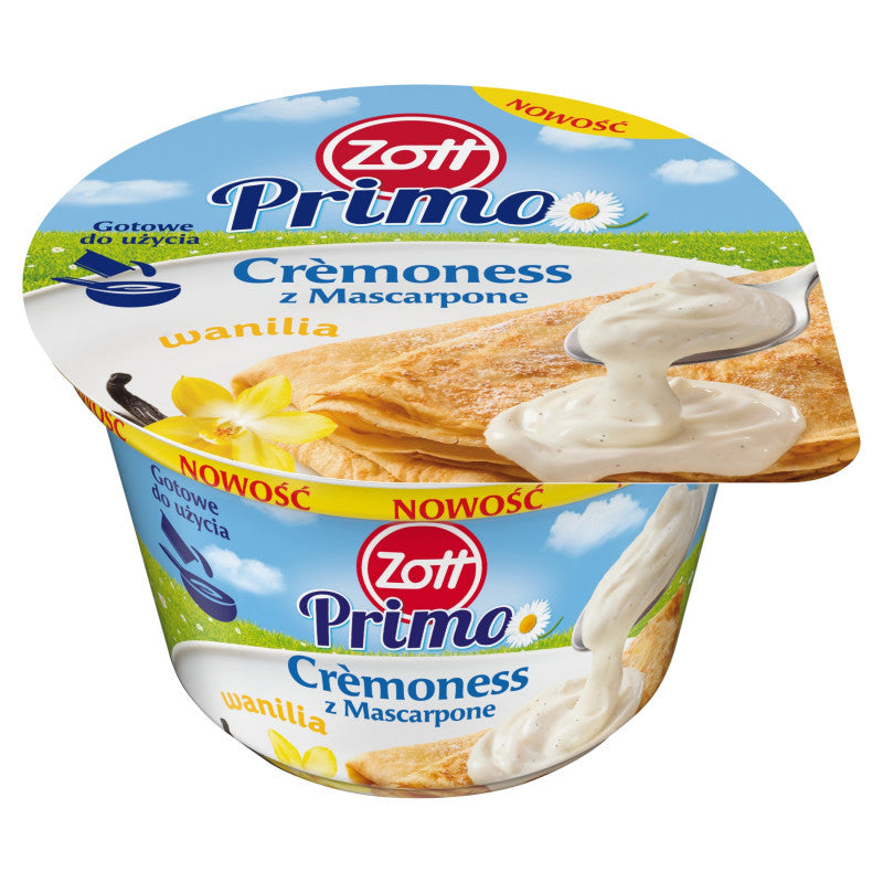 Zott Primo Krem na bazie jogurtu wanilia 200 g