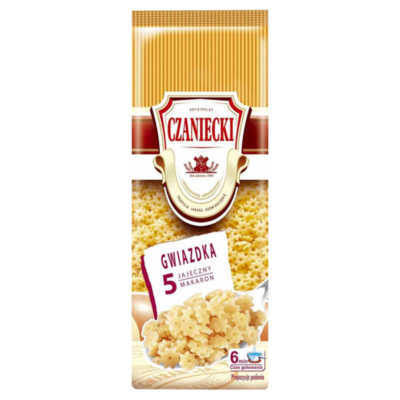 Czaniecki Makaron 5 jajeczny gwiazdka 250 g