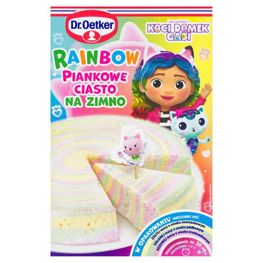 Dr. Oetker Rainbow Piankowe ciasto na zimno 168 g