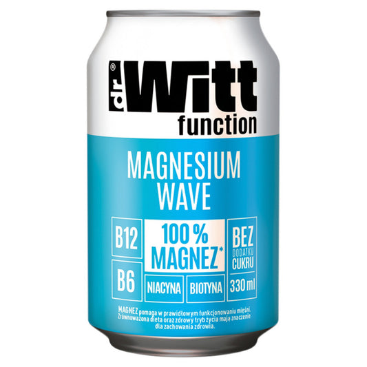 Dr Witt Function Magnesium Wave Gazowany napój wieloowocowy o smaku ananasa i cytryny 330 ml