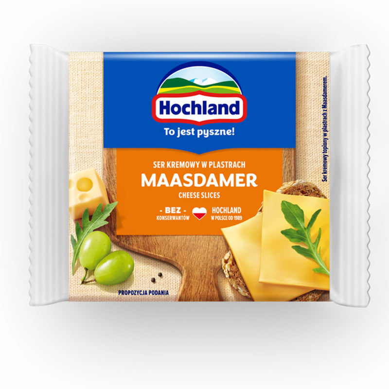 Hochland Ser kremowy w plastrach maasdamer 130 g