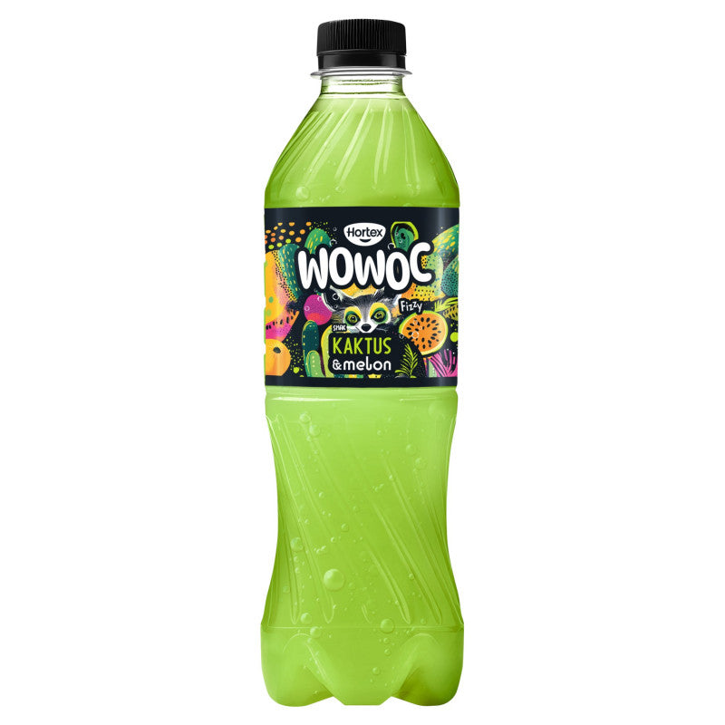 Hortex Wowoc Napój gazowany smak kaktus & melon 500 ml