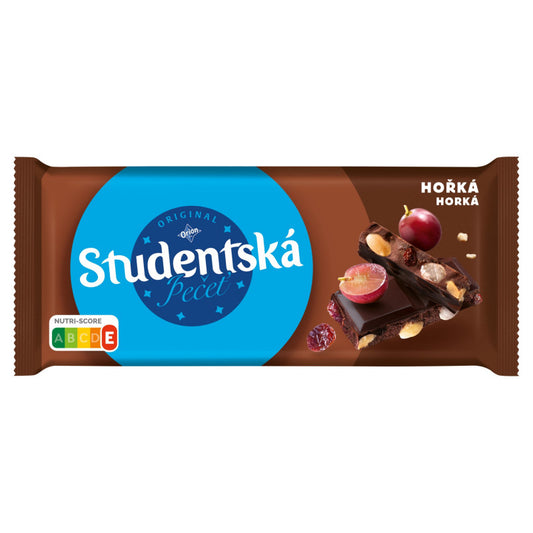 Orion Studentská Czekolada deserowa z orzeszkami ziemnymi żelkami i rodzynkami 170 g